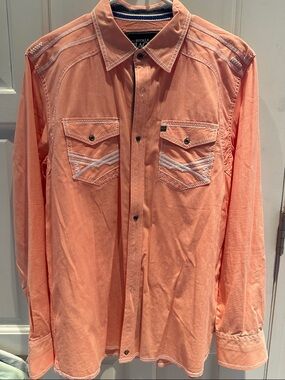 Buckle Black Coral Button-Up Shirt